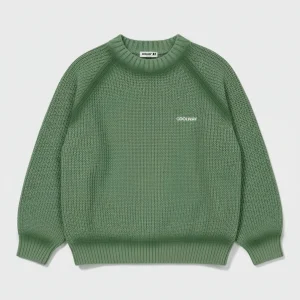 Coolway Green Knit Sweater - Jersey de manga larga en punto