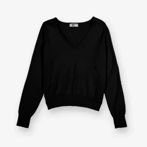Jersey de punto con cuello en V - Fae