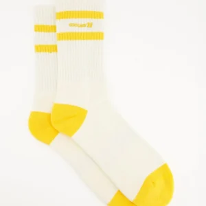 Coolway Court Yellow Socks - Caldetines estilo deportivo en punto