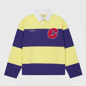 Coolway Field Yellow Polo - Camiseta a rayas manga larga